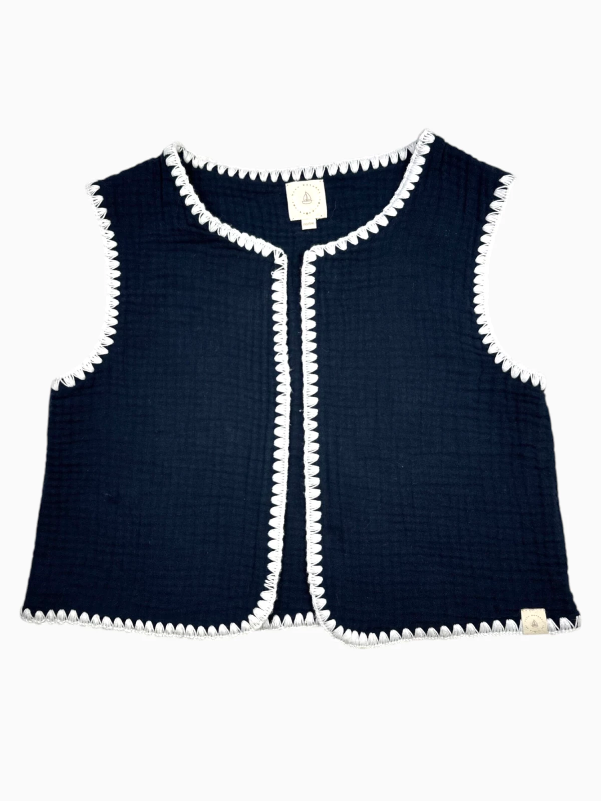 Navy Natural - Vest (maat 110 / 116)