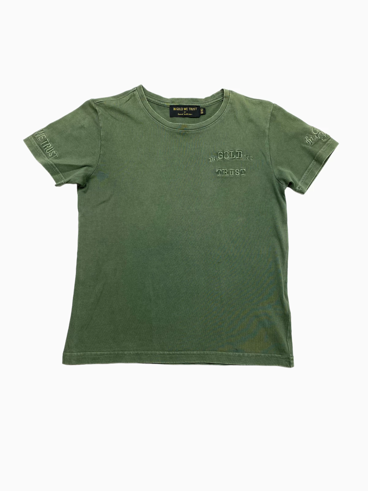 In gold we trust - T-Shirt (maat 134 / 140)