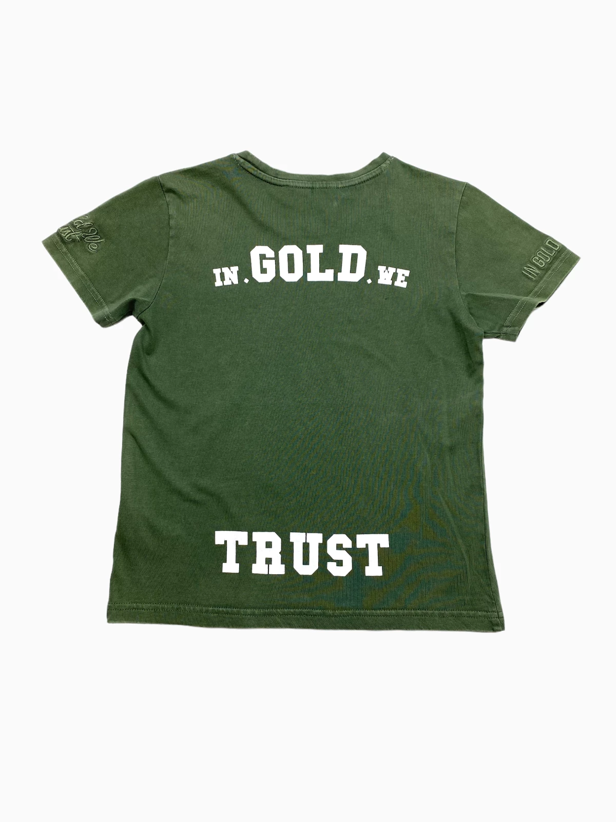 In gold we trust - T-Shirt (maat 134 / 140)